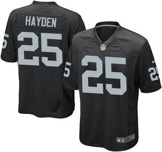 Nike Oakland Raiders 25 Dj Hayden Black Game Nfl Jersey