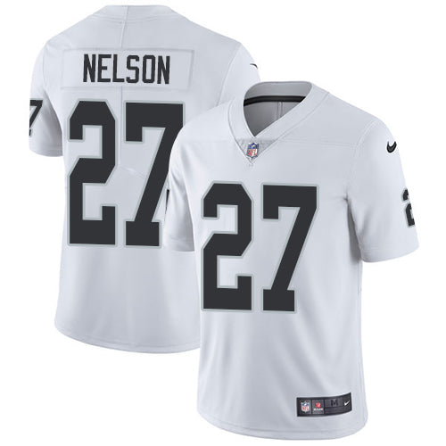 Nike Oakland Raiders 27 Reggie Nelson White Mens Stitched Nfl Vapor Untouchable Limited Jersey