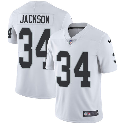 Nike Oakland Raiders 34 Bo Jackson White Mens Stitched Nfl Vapor Untouchable Limited Jersey