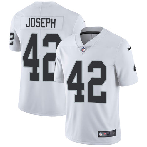 Nike Oakland Raiders 42 Karl Joseph White Mens Stitched Nfl Vapor Untouchable Limited Jersey