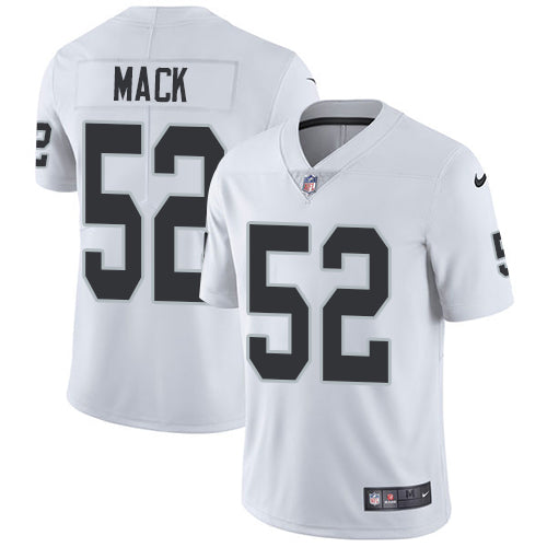 Nike Oakland Raiders 52 Khalil Mack White Mens Stitched Nfl Vapor Untouchable Limited Jersey