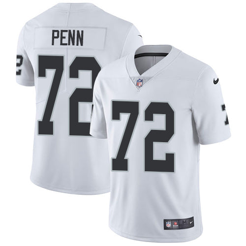 Nike Oakland Raiders 72 Donald Penn White Mens Stitched Nfl Vapor Untouchable Limited Jersey