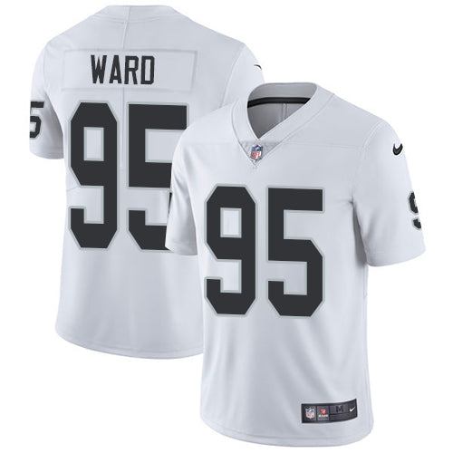 Nike Oakland Raiders 95 Jihad Ward White Mens Stitched Nfl Vapor Untouchable Limited Jersey