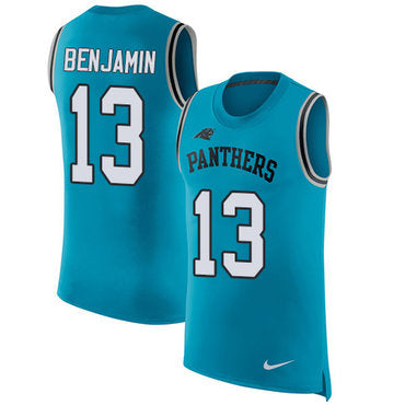 Nike Panthers 13 Kelvin Benjamin Blue Alternate Mens Stitched Nfl Limited Rush Tank Top Jersey