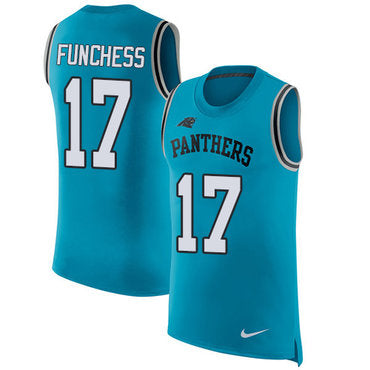 Nike Panthers 17 Devin Funchess Blue Alternate Mens Stitched Nfl Limited Rush Tank Top Jersey