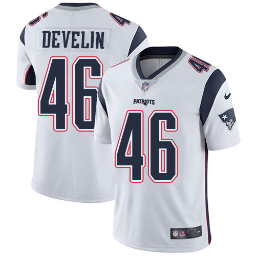 Nike Patriots 46 James Develin White Mens Stitched Nfl Vapor Untouchable Limited Jersey