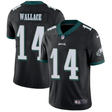 Nike Philadelphia Eagles 14 Mike Wallace Black Alternate Mens Stitched Nfl Vapor Untouchable Limited Jersey