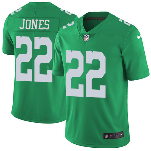 Nike Philadelphia Eagles 22 Sidney Jones Green Mens Stitched Nfl Limited Rush Jersey