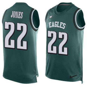 Nike Philadelphia Eagles 22 Sidney Jones Midnight Green Team Color Mens Stitched Nfl Limited Tank Top Jersey