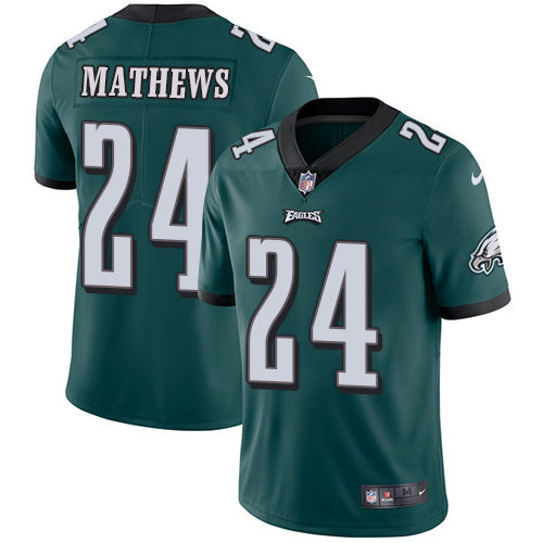 Nike Philadelphia Eagles 24 Ryan Mathews Midnight Green Team Color Mens Stitched Nfl Vapor Untouchable Limited Jersey