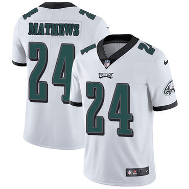 Nike Philadelphia Eagles 24 Ryan Mathews White Mens Stitched Nfl Vapor Untouchable Limited Jersey