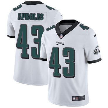 Nike Philadelphia Eagles 43 Darren Sproles White Mens Stitched Nfl Vapor Untouchable Limited Jersey