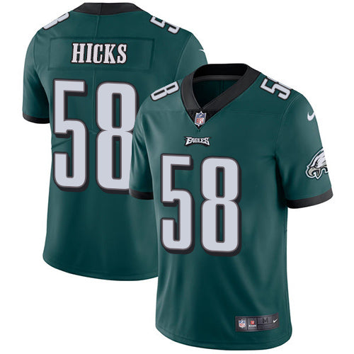 Nike Philadelphia Eagles 58 Jordan Hicks Midnight Green Team Color Mens Stitched Nfl Vapor Untouchable Limited Jersey