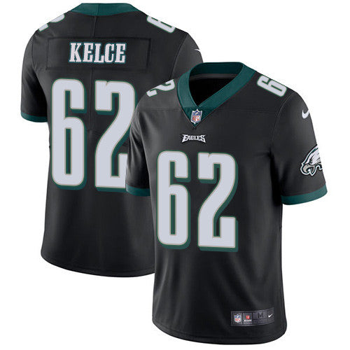 Nike Philadelphia Eagles 62 Jason Kelce Black Alternate Mens Stitched Nfl Vapor Untouchable Limited Jersey
