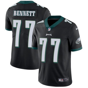 Nike Philadelphia Eagles 77 Michael Bennett Black Alternate Mens Stitched Nfl Vapor Untouchable Limited Jersey