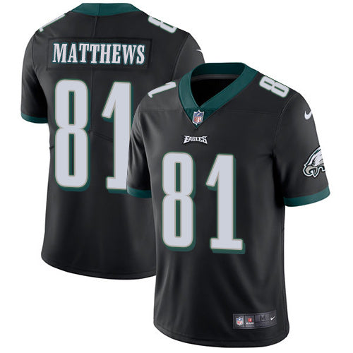 Nike Philadelphia Eagles 81 Jordan Matthews Black Alternate Mens Stitched Nfl Vapor Untouchable Limited Jersey