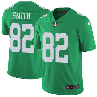 Nike Philadelphia Eagles 82 Torrey Smith Green Mens Stitched Nfl Limited Rush Jersey