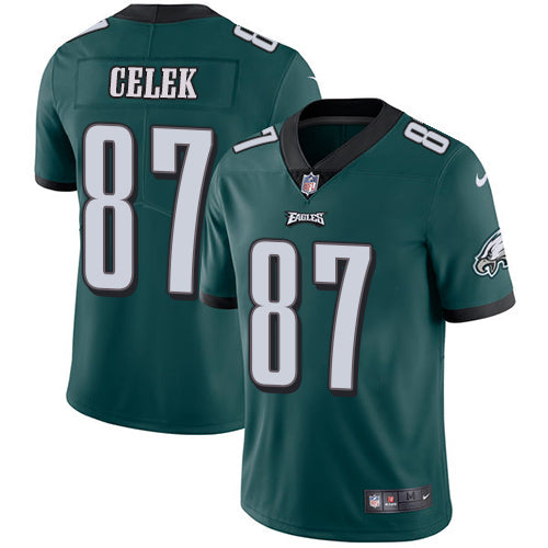 Nike Philadelphia Eagles 87 Brent Celek Midnight Green Team Color Mens Stitched Nfl Vapor Untouchable Limited Jersey