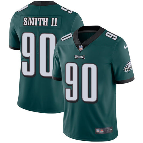 Nike Philadelphia Eagles 90 Marcus Smith Ii Midnight Green Team Color Mens Stitched Nfl Vapor Untouchable Limited Jersey