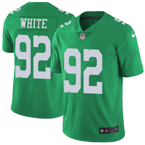 Nike Philadelphia Eagles 92 Reggie White Green Mens Stitched Nfl Limited Rush Jersey