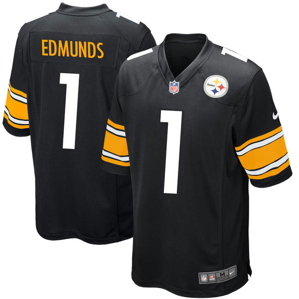 Nike Pittsburgh Steelers 1 Terrell Edmunds Black 2018 Nfl Draft Pick Elite Jersey