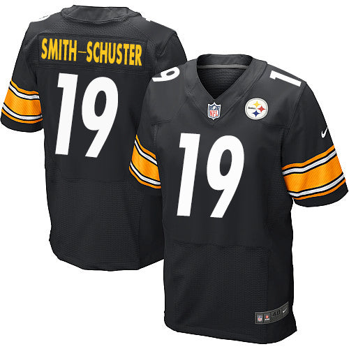 Nike Pittsburgh Steelers 19 Juju Smith schuster Black Team Color Mens Stitched Nfl Elite Jersey