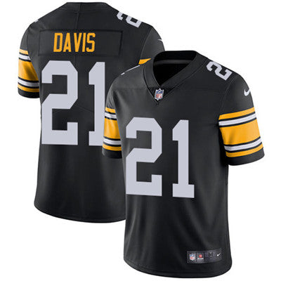 Nike Pittsburgh Steelers 21 Sean Davis Black Alternate Mens Stitched Nfl Vapor Untouchable Limited Jersey