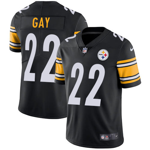 Nike Pittsburgh Steelers 22 William Gay Black Team Color Mens Stitched Nfl Vapor Untouchable Limited Jersey