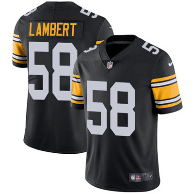 Nike Pittsburgh Steelers 58 Jack Lambert Black Alternate Mens Stitched Nfl Vapor Untouchable Limited Jersey