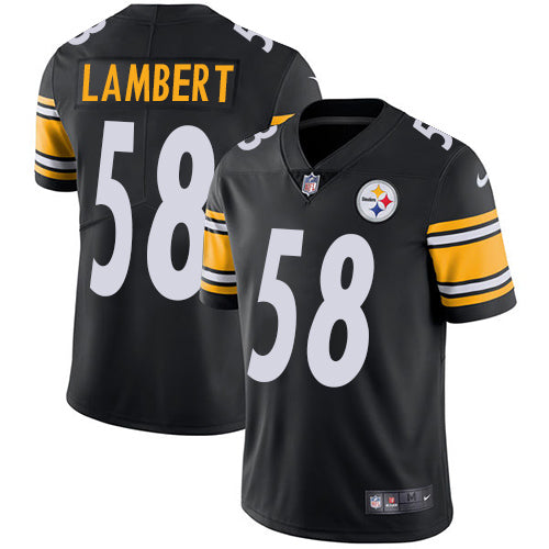 Nike Pittsburgh Steelers 58 Jack Lambert Black Team Color Mens Stitched Nfl Vapor Untouchable Limited Jersey