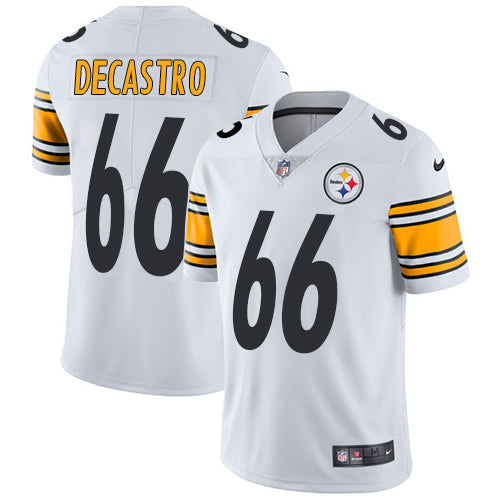 Nike Pittsburgh Steelers 66 David Decastro White Mens Stitched Nfl Vapor Untouchable Limited Jersey