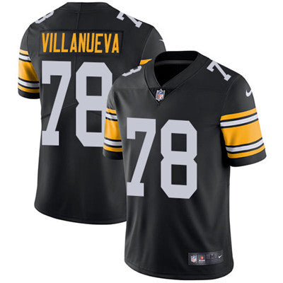 Nike Pittsburgh Steelers 78 Alejandro Villanueva Black Alternate Mens Stitched Nfl Vapor Untouchable Limited Jersey