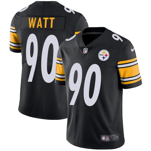 Nike Pittsburgh Steelers 90 T J Watt Black Team Color Mens Stitched Nfl Vapor Untouchable Limited Jersey