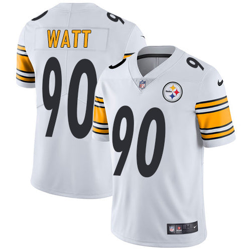 Nike Pittsburgh Steelers 90 T J Watt White Mens Stitched Nfl Vapor Untouchable Limited Jersey