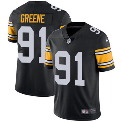 Nike Pittsburgh Steelers 91 Kevin Greene Black Alternate Mens Stitched Nfl Vapor Untouchable Limited Jersey