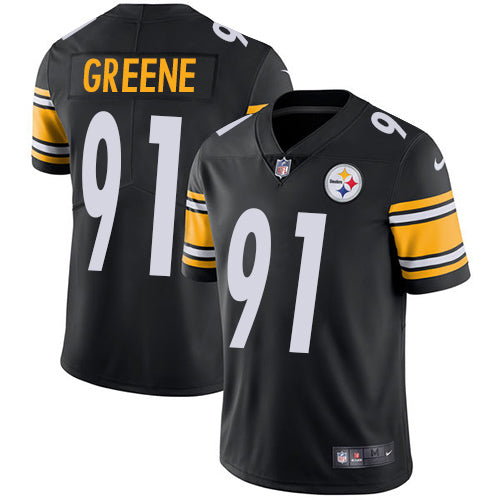 Nike Pittsburgh Steelers 91 Kevin Greene Black Team Color Mens Stitched Nfl Vapor Untouchable Limited Jersey