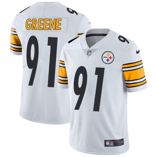 Nike Pittsburgh Steelers 91 Kevin Greene White Mens Stitched Nfl Vapor Untouchable Limited Jersey