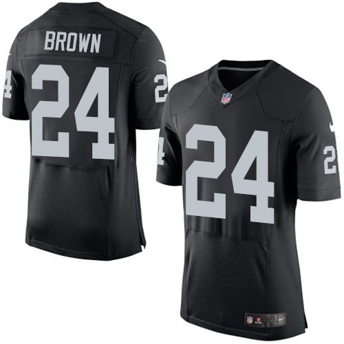 Nike Raiders 24 Willie Brown Black Team Color Mens Stitched Nfl New Elite Jersey