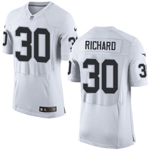 Nike Raiders 30 Jalen Richard White Mens Stitched Nfl New Elite Jersey