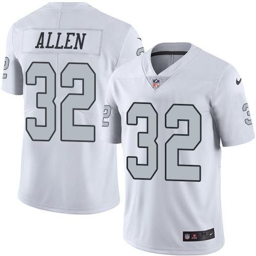 Nike Raiders 32 Marcus Allen White Mens Stitched Nfl Limited Rush Jersey