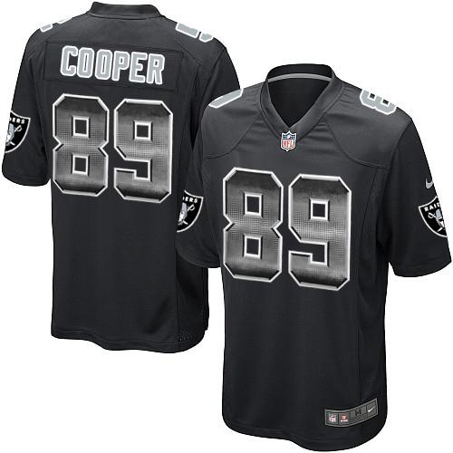 Nike Raiders 89 Amari Cooper Black Team Color Mens Stitched Nfl Limited Strobe Jersey
