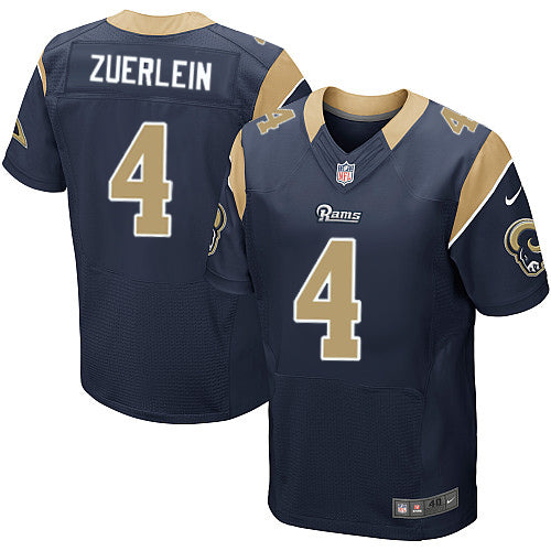 Nike Rams 4 Greg Zuerlein Navy Blue Team Color Mens Stitched Nfl Elite Jersey