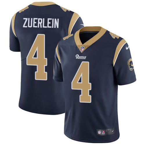 Nike Rams 4 Greg Zuerlein Navy Blue Team Color Mens Stitched Nfl Vapor Untouchable Limited Jersey