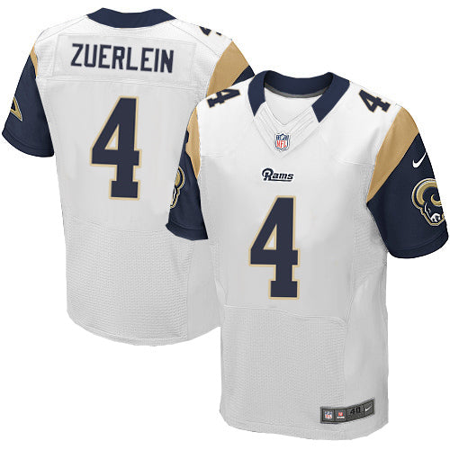 Nike Rams 4 Greg Zuerlein White Mens Stitched Nfl Elite Jersey