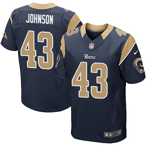 Nike Rams 43 John Johnson Navy Blue Team Color Mens Stitched Nfl Elite Jersey
