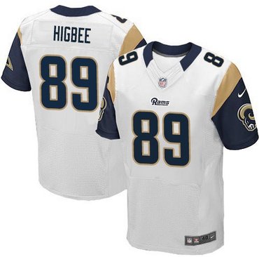 Nike Rams 89 Tyler Higbee White Mens Stitched Nfl Elite Jersey