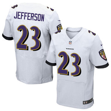 Nike Ravens 23 Tony Jefferson White Mens Stitched Nfl New Elite Jersey