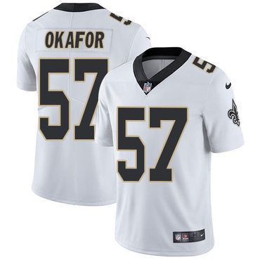 Nike Saints 57 Alex Okafor White Mens Stitched Nfl Vapor Untouchable Limited Jersey