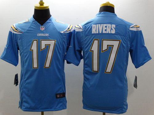 Nike San Diego Chargers 17 Philip Rivers Electric Blue Alternate Mens Stitched Nfl Vapor Untouchable Limited Jersey