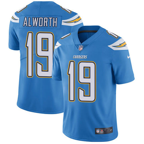 Nike San Diego Chargers 19 Lance Alworth Electric Blue Alternate Mens Stitched Nfl Vapor Untouchable Limited Jersey